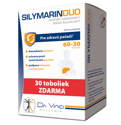 • Silymarin Duo – Da Vinci 60+30 tob. zadarmo