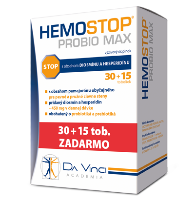 HEMOSTOP® PROBIO MAX 30+15 tob. zadarmo